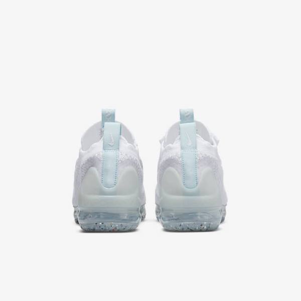 Kids' Nike Air VaporMax 2021 FK Older Sneakers White | NK436TBC