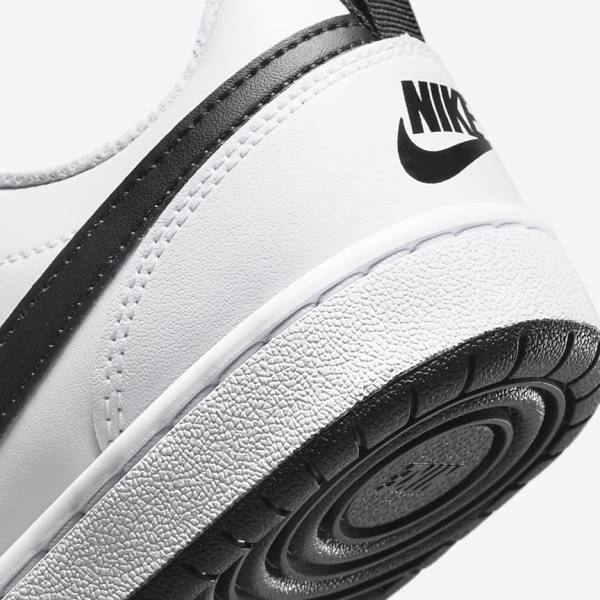 Kids' Nike Court Borough Low 2 Older Sneakers White / Black / Red | NK203XTO