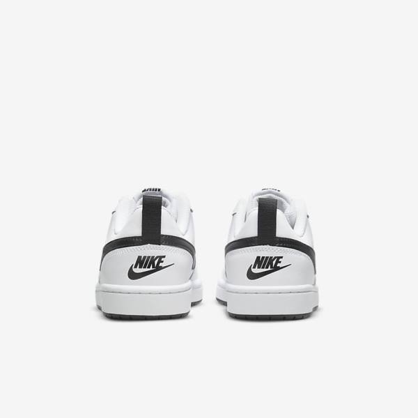 Kids' Nike Court Borough Low 2 Older Sneakers White / Black | NK216WBA