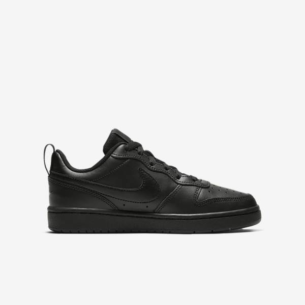 Kids' Nike Court Borough Low 2 Older Sneakers Black | NK879UGT