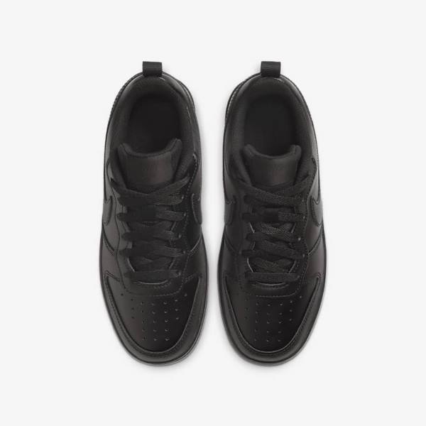 Kids' Nike Court Borough Low 2 Older Sneakers Black | NK879UGT