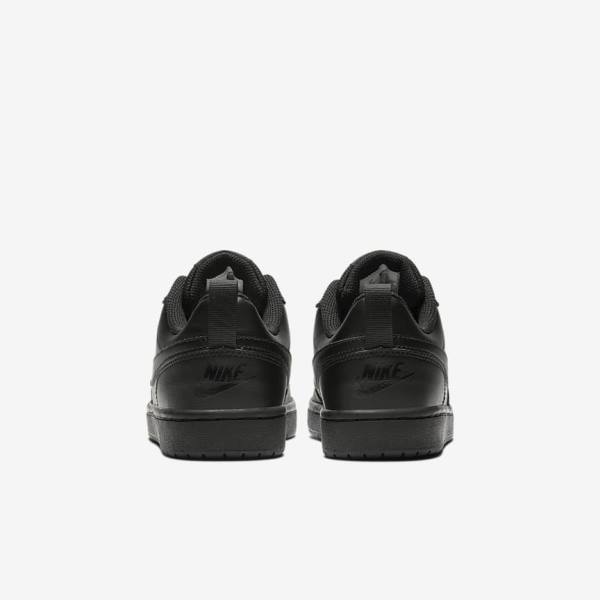 Kids' Nike Court Borough Low 2 Older Sneakers Black | NK879UGT