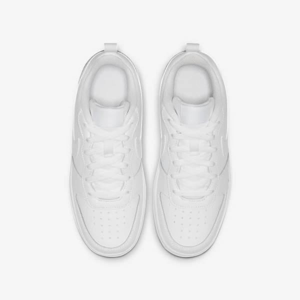 Kids' Nike Court Borough Low 2 Older Sneakers White | NK925GVL