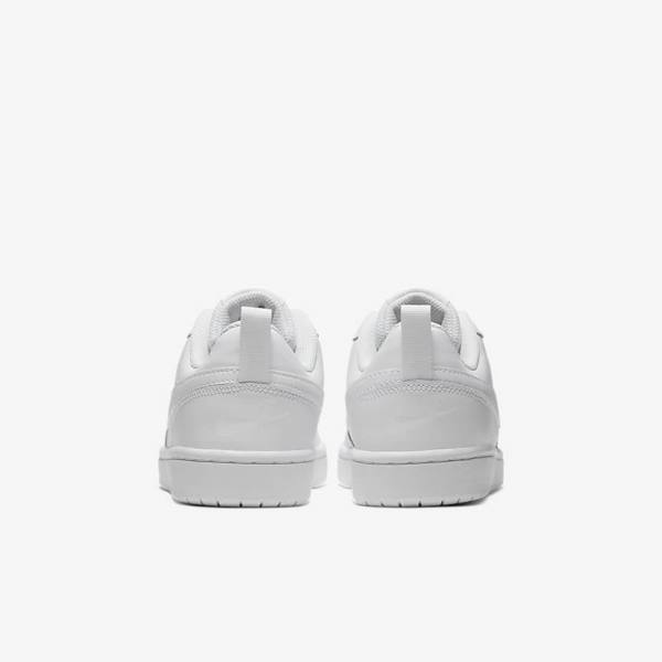 Kids' Nike Court Borough Low 2 Older Sneakers White | NK925GVL