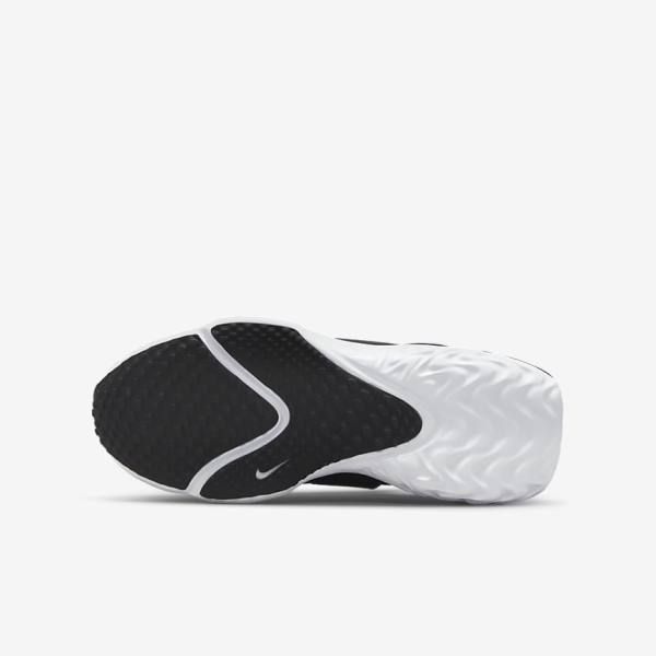 Kids' Nike Flow Older Road Running Shoes Black / White / Grey | NK473SDI