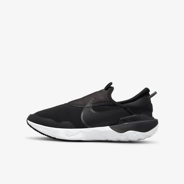 Kids' Nike Flow Older Road Running Shoes Black / White / Grey | NK473SDI