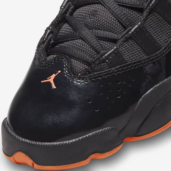 Kids' Nike Jordan 6 Rings Older Sneakers Black | NK504KHQ