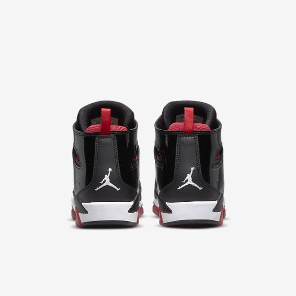 Kids' Nike Jordan Flight Club 91 Older Sneakers Black / Red / White | NK924OZS