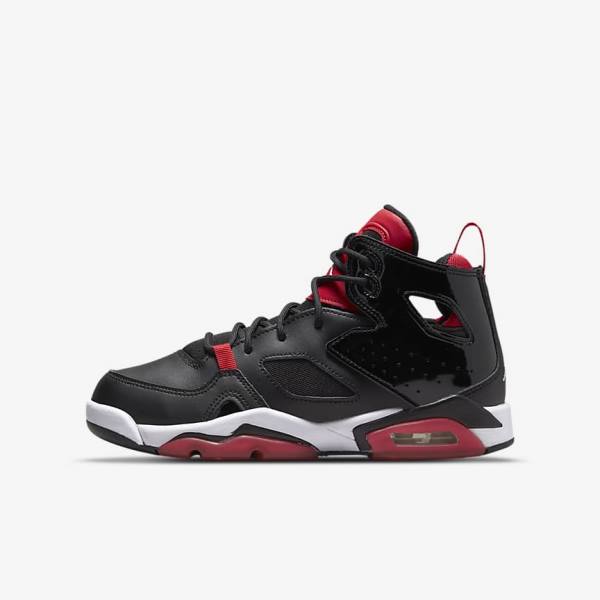 Kids\' Nike Jordan Flight Club 91 Older Sneakers Black / Red / White | NK924OZS