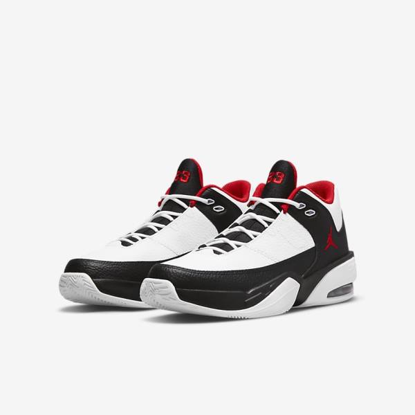 Kids' Nike Jordan Max Aura 3 Older Sneakers White / Black / Red | NK869BVQ