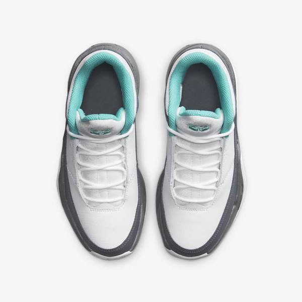 Kids' Nike Jordan Max Aura 3 Older Sneakers White / Grey / Turquoise | NK913UTQ