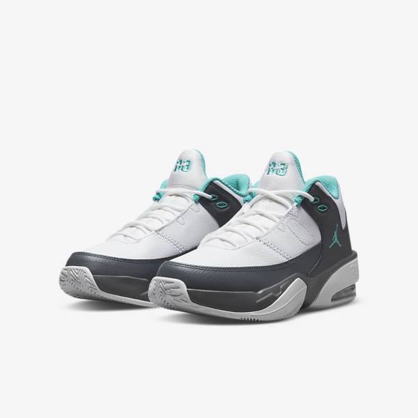 Kids' Nike Jordan Max Aura 3 Older Sneakers White / Grey / Turquoise | NK913UTQ