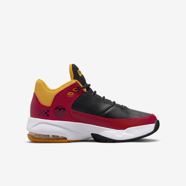 Kids' Nike Jordan Max Aura 3 SE Older Sneakers Red / Gold / Black | NK425MFY