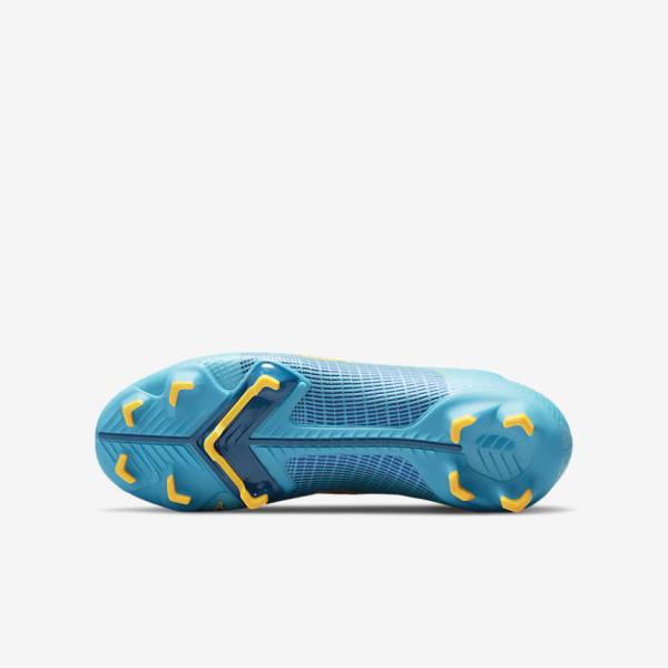 Kids' Nike Jr. Mercurial Superfly 8 Pro FG Younger and Older Firm-Grounds Football Shoes Blue / Orange | NK946QYD