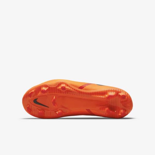 Kids' Nike Jr. Phantom GT2 Academy MG Older Multi-Ground Football Shoes Orange / Light Red / Black | NK340DYU