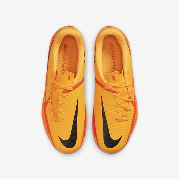 Kids' Nike Jr. Phantom GT2 Academy MG Older Multi-Ground Football Shoes Orange / Light Red / Black | NK340DYU