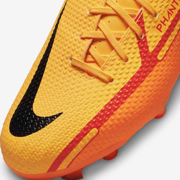 Kids' Nike Jr. Phantom GT2 Academy MG Older Multi-Ground Football Shoes Orange / Light Red / Black | NK340DYU