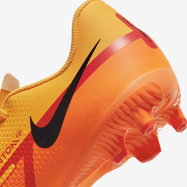 Kids' Nike Jr. Phantom GT2 Academy MG Older Multi-Ground Football Shoes Orange / Light Red / Black | NK340DYU