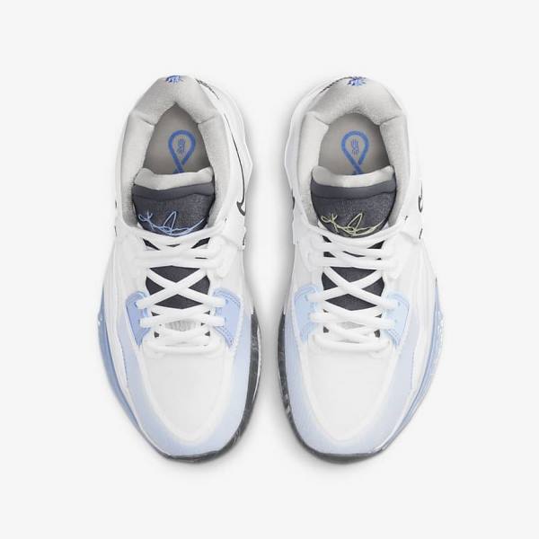 Kids' Nike Kyrie Infinity Older Basketball Shoes White / Light Blue / Grey | NK203TGI