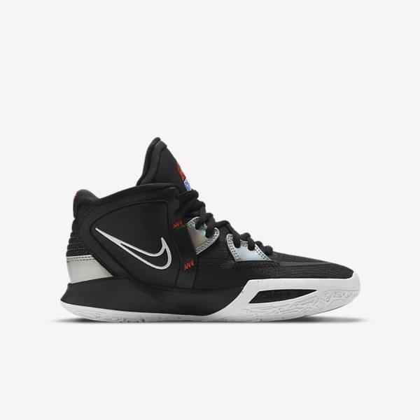 Kids' Nike Kyrie Infinity Older Basketball Shoes Black / White / Orange / Multicolor | NK217SCK