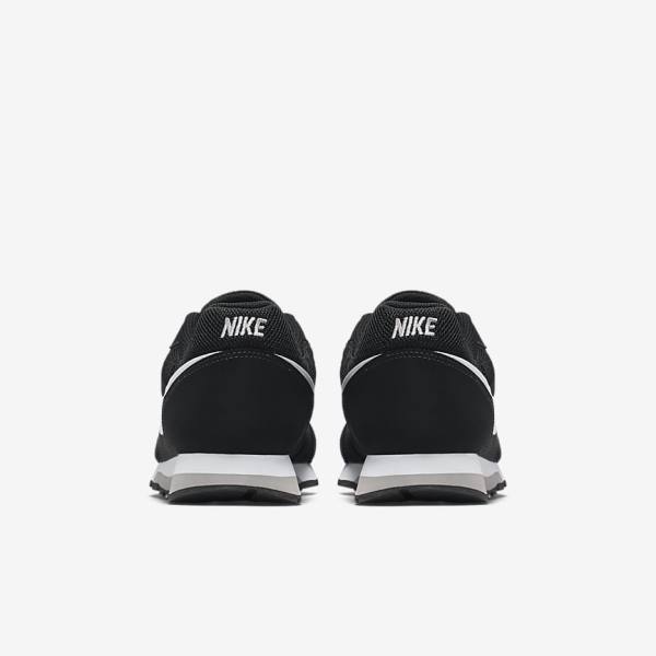 Kids' Nike MD Runner 2 Older Sneakers Black / Grey / White | NK501JSC