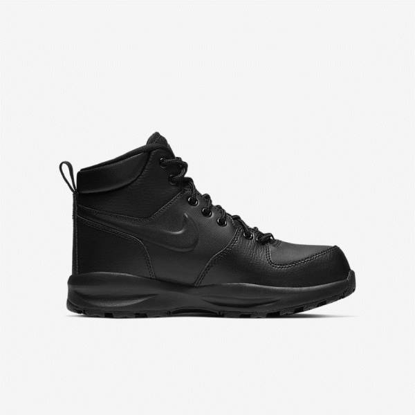 Kids' Nike Manoa LTR Older Boot Sneakers Black | NK903XGT