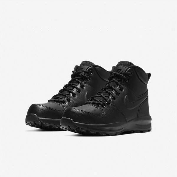 Kids' Nike Manoa LTR Older Boot Sneakers Black | NK903XGT