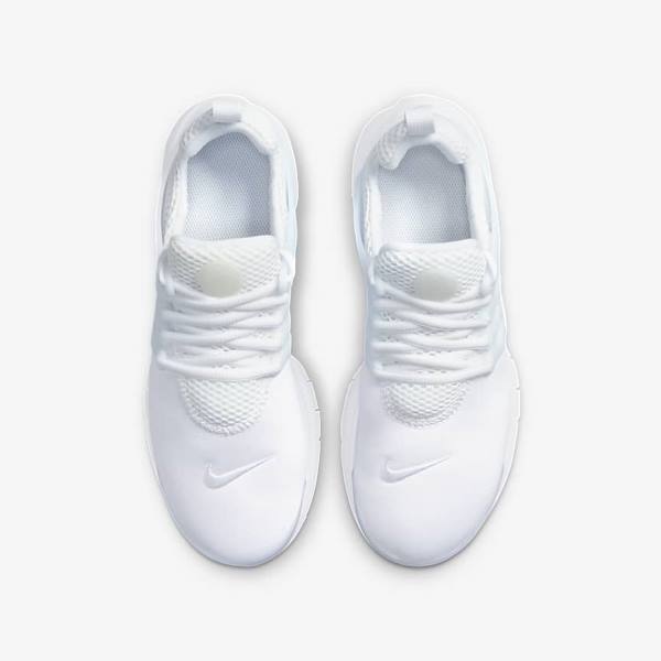 Kids' Nike Presto Older Sneakers White / Platinum / White | NK653CXO