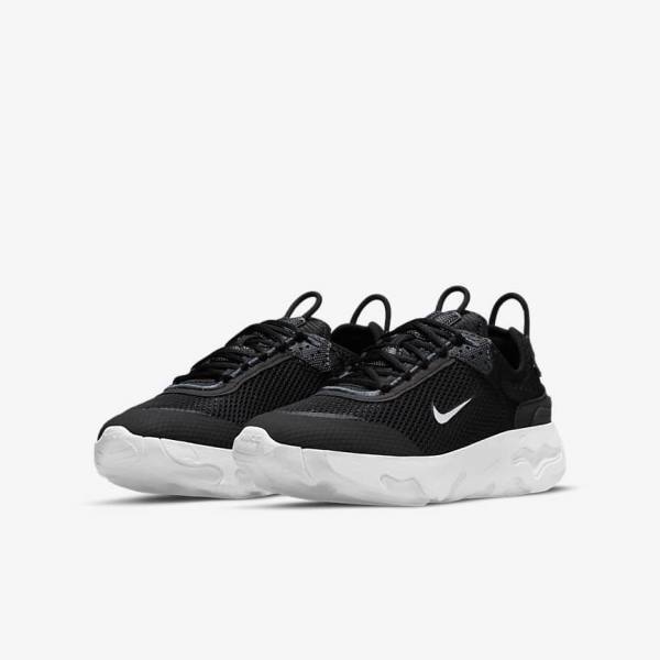 Kids' Nike React Live Older Sneakers Black / Dark Grey / White | NK067REP