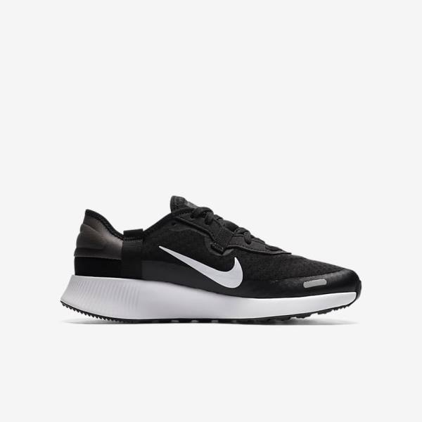 Kids' Nike Reposto Older Sneakers Black / Dark Grey / White | NK213NVR