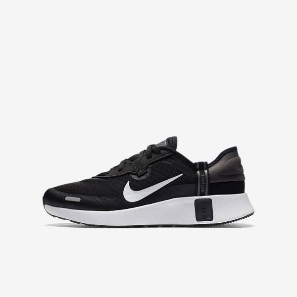 Kids\' Nike Reposto Older Sneakers Black / Dark Grey / White | NK213NVR