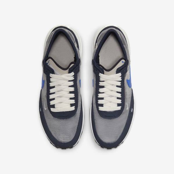 Kids' Nike Waffle One Older Sneakers Dark Obsidian / Black / Royal | NK507IFP