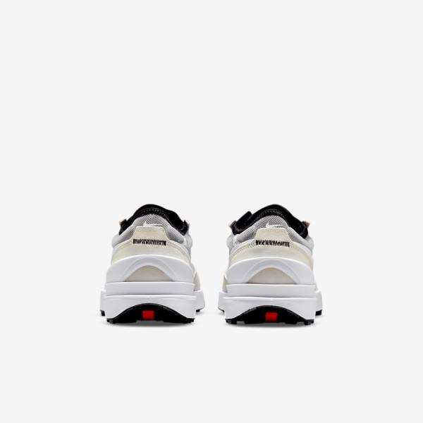 Kids' Nike Waffle One Older Sneakers White / Black / Orange | NK742JCH