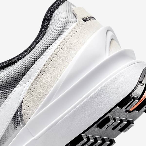 Kids' Nike Waffle One Older Sneakers White / Black / Orange | NK742JCH