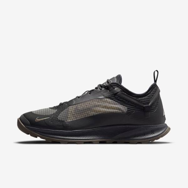 Men\'s Nike ACG Air Nasu 2 Sneakers Black / Dark Grey | NK219IRA