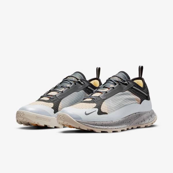 Men's Nike ACG Air Nasu 2 Sneakers Grey / Metal Silver | NK384ZLX