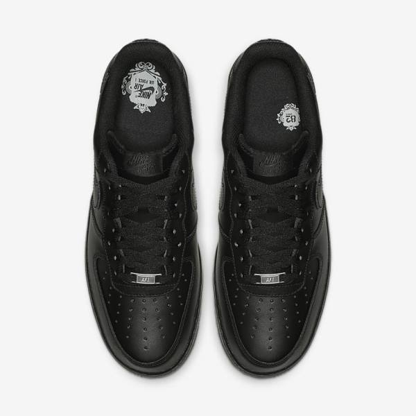 Men's Nike Air Force 1 07 Sneakers Black | NK627NYR