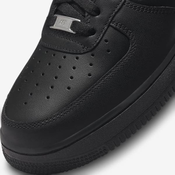 Men's Nike Air Force 1 07 Sneakers Black | NK627NYR