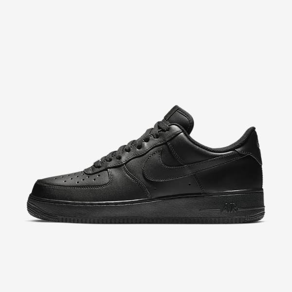 Men\'s Nike Air Force 1 07 Sneakers Black | NK627NYR