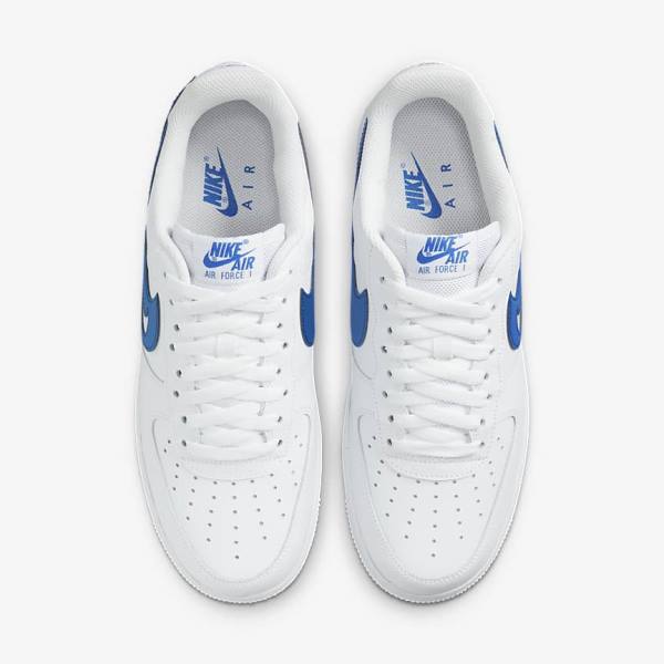 Men's Nike Air Force 1 07 Sneakers White / Royal | NK021MWV