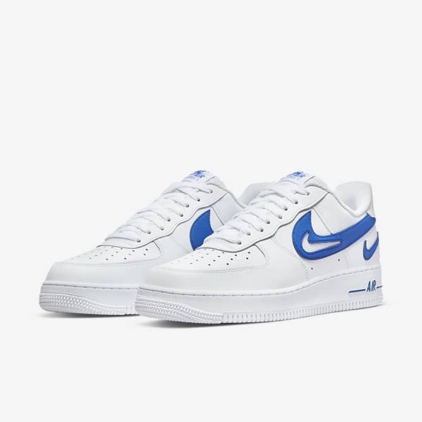 Men's Nike Air Force 1 07 Sneakers White / Royal | NK021MWV