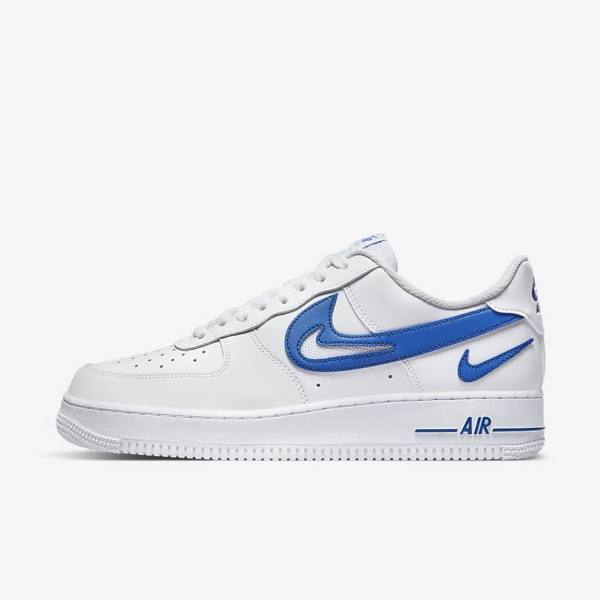 Men\'s Nike Air Force 1 07 Sneakers White / Royal | NK021MWV