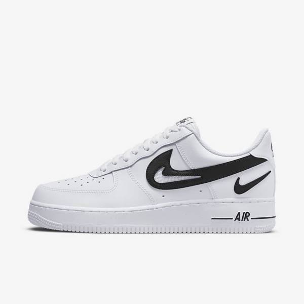 Men\'s Nike Air Force 1 07 Sneakers White / Black | NK126YMC