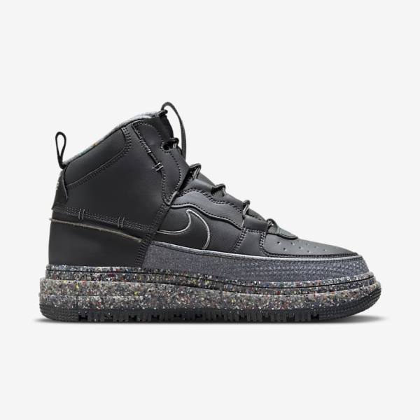 Men's Nike Air Force 1 Boot Sneakers Dark Grey / Black | NK460QTG