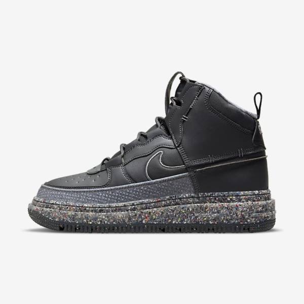 Men\'s Nike Air Force 1 Boot Sneakers Dark Grey / Black | NK460QTG