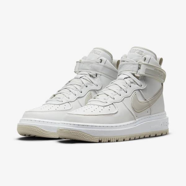 Men's Nike Air Force 1 Boot Sneakers White / Light Beige | NK873SMF