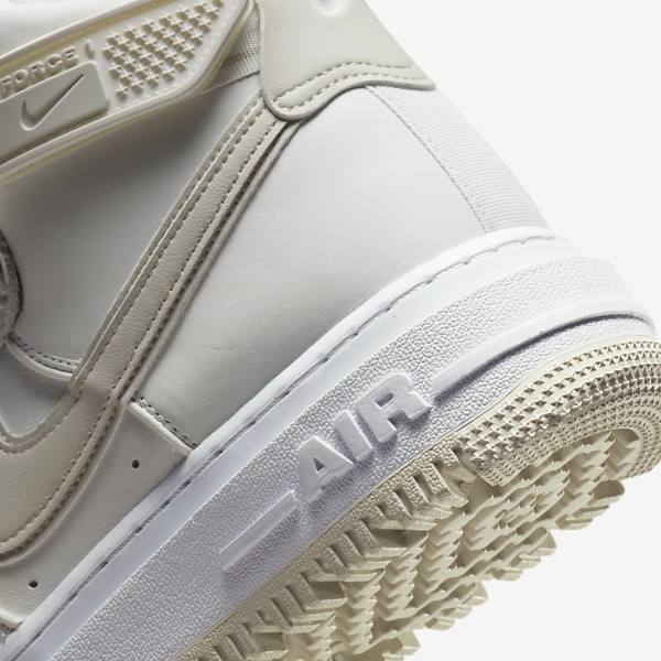 Men's Nike Air Force 1 Boot Sneakers White / Light Beige | NK873SMF