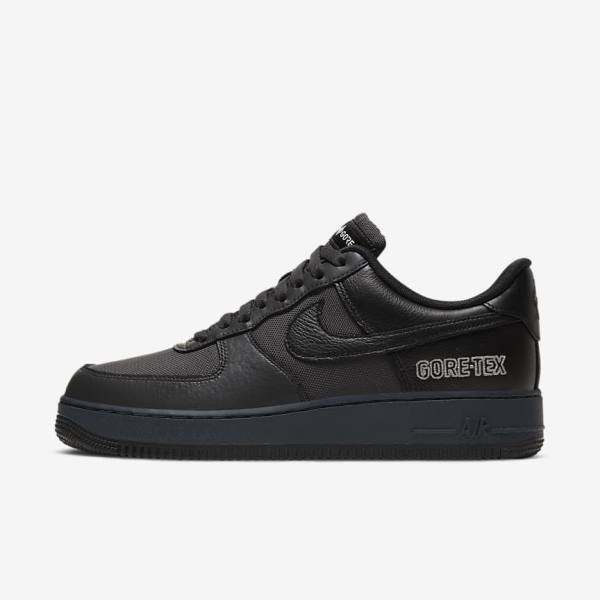 Men\'s Nike Air Force 1 GTX Sneakers Dark Grey / Black | NK854HCI