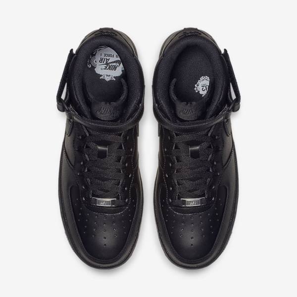 Men's Nike Air Force 1 Mid 07 Sneakers Black | NK907FWX