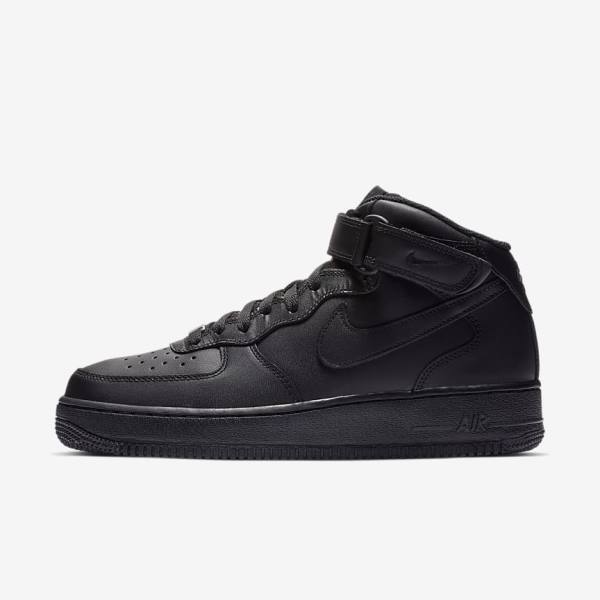 Men\'s Nike Air Force 1 Mid 07 Sneakers Black | NK907FWX